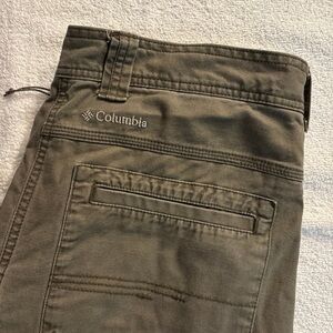 Columbia Olive Outdoor Pants Omni Shield Advanced Repellency